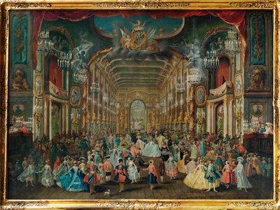 Díszbál a bonni Rezidencia Színházban ... alkotó: Franz Jakob Rousseau