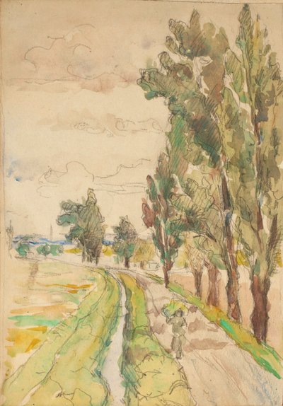 országút a fákkal alkotó: Franz Jaschke