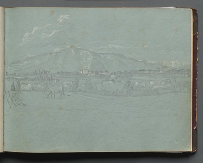 Album Róma és környéke kilátásaival, Tájtanulmányok, 10a. oldal: Római táj. alkotó: Franz Johann Heinrich Nadorp