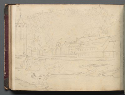 Album Róma és környéke kilátással, Tájtanulmányok, 48b. oldal: Római táj alkotó: Franz Johann Heinrich Nadorp