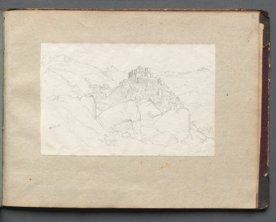 Album Róma és környéke kilátással, Tájtanulmányok, 53a. oldal: "Vivaro" alkotó: Franz Johann Heinrich Nadorp