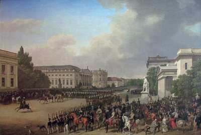 Német: Parádé az Opernplatzon Berlinben Parádé az Opernplatzon alkotó: Franz Krüger