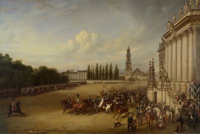 Parádé Potsdamban, 1817-ben alkotó: Franz Krüger