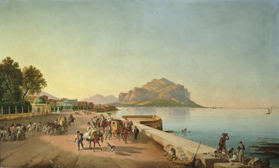 Séta Palermóban alkotó: Franz Ludwig Catel