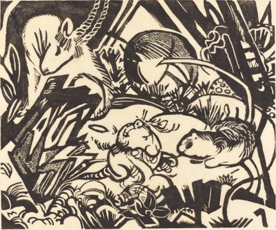 Animal Legend Tier Legend, 1912. alkotó: Franz Marc