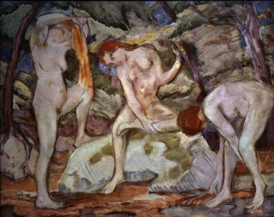 FÜRDŐZŐK - 1910 - O / L - 106 × 141 alkotó: Franz Marc