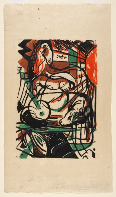 Erschaffung der Pferde alkotó: Franz Marc