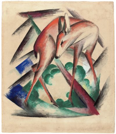 Szarvas, 1912 alkotó: Franz Marc