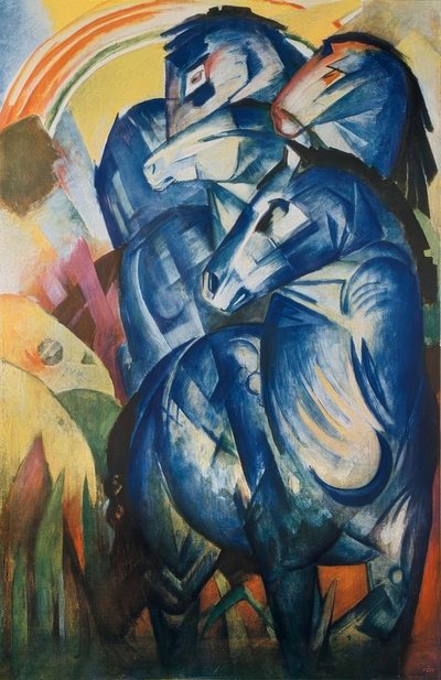 A kék lovak tornya alkotó: Franz Marc