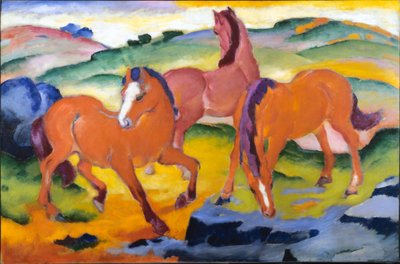 Legelő lovak IV alkotó: Franz Marc
