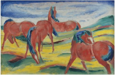Legelő lovak 1910. III alkotó: Franz Marc