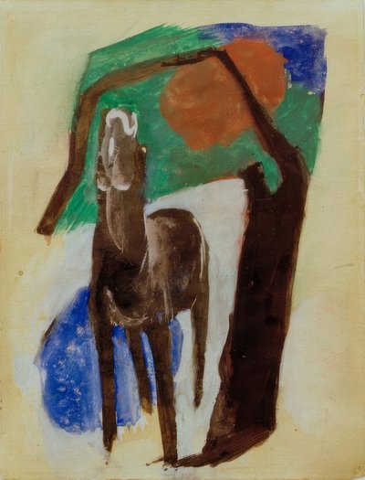 Panaszkodó ló alkotó: Franz Marc
