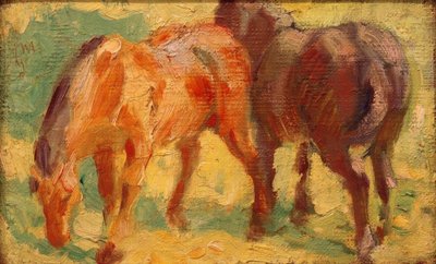 Kis lovas kép alkotó: Franz Marc