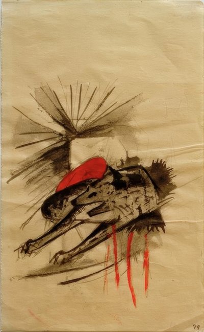 Hazug hiéna (hazug farkas) alkotó: Franz Marc