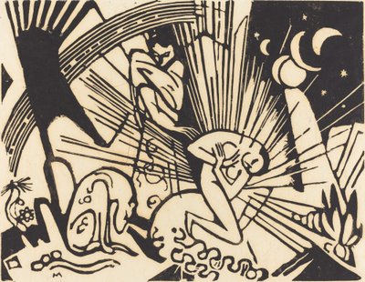 Megbékélés Versoehnung, 1912. alkotó: Franz Marc