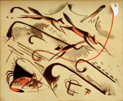 Scherzo (rókák játszanak) alkotó: Franz Marc