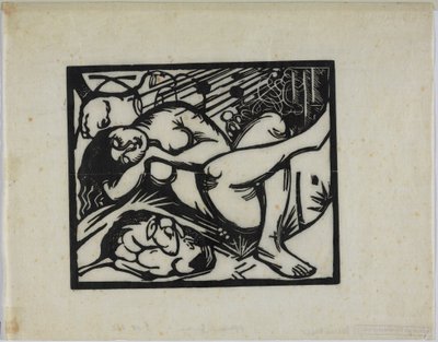 Alvó pásztorlány alkotó: Franz Marc