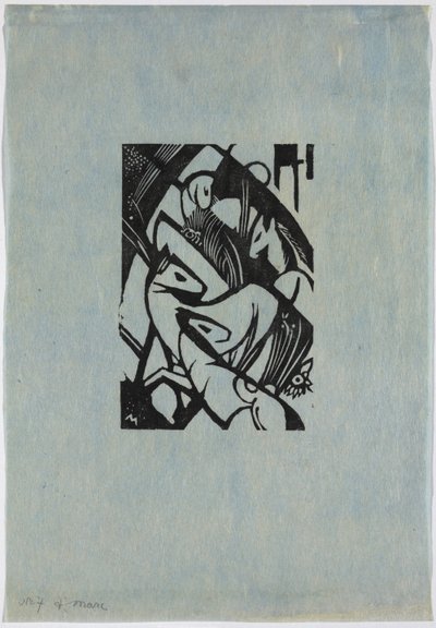 Ugráló lovak alkotó: Franz Marc