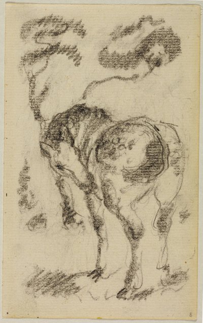 Álló ló fákkal alkotó: Franz Marc
