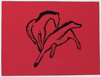 Két ló alkotó: Franz Marc