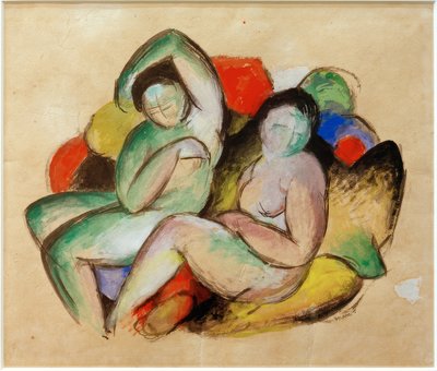 Két női akt alkotó: Franz Marc