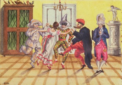 Pantomim Carl Baumann 1813-25, 1813 között írt folyóiratából (wc) alkotó: Franz Paumgarrten