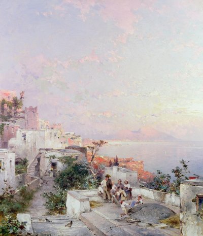 Posilipo, Nápoly alkotó: Franz Richard Unterberger