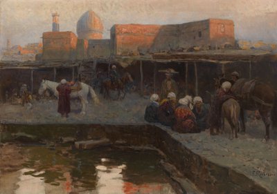 Gur-e Amir karavánszeráj Szamarkandban alkotó: Franz Roubaud