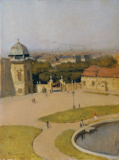 Kilátás a Felső-Belvedere délnyugati felől alkotó: Franz Rumpler