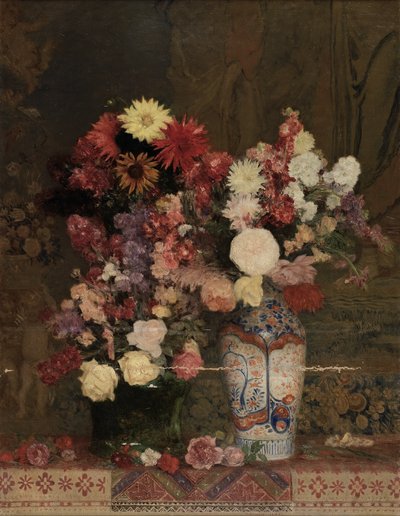 Őszi virágok vázával alkotó: Franz Rumpler