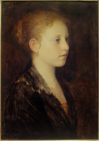 Lány fej alkotó: Franz Rumpler