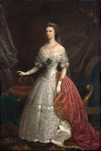 Bajor Erzsébet portréja, 1869. alkotó: Franz Russ the Younger