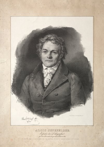 Aloys Senefelder alkotó: Franz Seraph Hanfstaengl