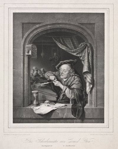 A régi iskolamester írómestere, 1836. alkotó: Franz Seraph Hanfstaengl