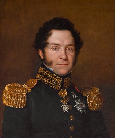 Jean-Noé-Godefroy de Polier-Vernand portréja 1782-1833, 1823. alkotó: Franz Seraph Stirnbrand