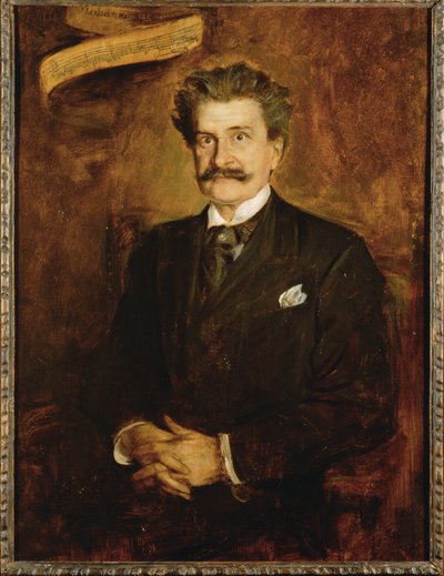 Johann Strauss son ... (festmény, vászon) alkotó: Franz Seraph von Lenbach