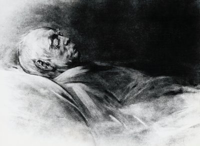 Otto von Bismarck (1815-1898) a halálos ágyán alkotó: Franz Seraph von Lenbach