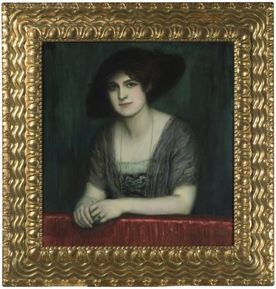 Mária sötét kalappal, c. 1916. alkotó: Franz Stuck Ritter von