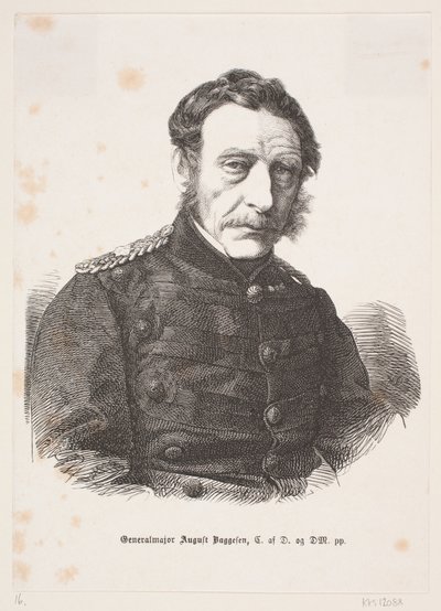 August Baggesen vezérőrnagy alkotó: Franz Wilhelm Obermann