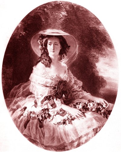 Az impresszárió Eugénia (1826-1920) (Montijoi Eugénia) III Napóleon felesége. Auguste Adrien Jouanin (Jouannin) (1806-1887) metszete Franz Xaver Winterhalter (1805-1873) által - 1930 alkotó: Franz Xaver (after) Winterhalter