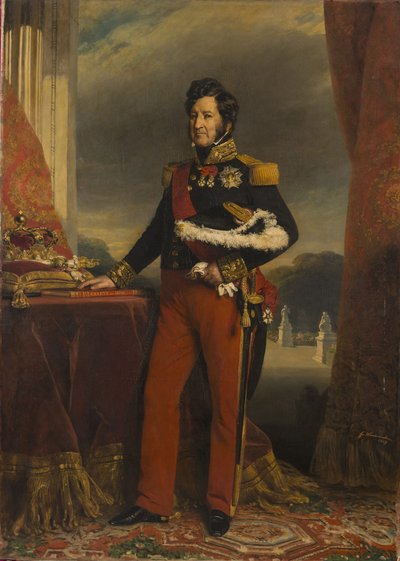 Franciául:  Philippe I. Lajos a tábornoki egyenruhában. alkotó: Franz Xaver Winterhalter