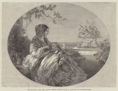 Őfelsége és a csecsemő Arthur herceg alkotó: Franz Xaver Winterhalter