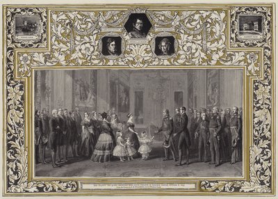 Őfelsége a királynő fogadja Lajos Fülöp királyt a windsori kastélyban, 1844. október 8-án alkotó: Franz Xaver Winterhalter