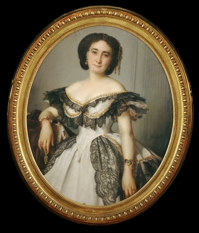Portrait de femme - egy hölgy portréja ... alkotó: Franz Xaver Winterhalter