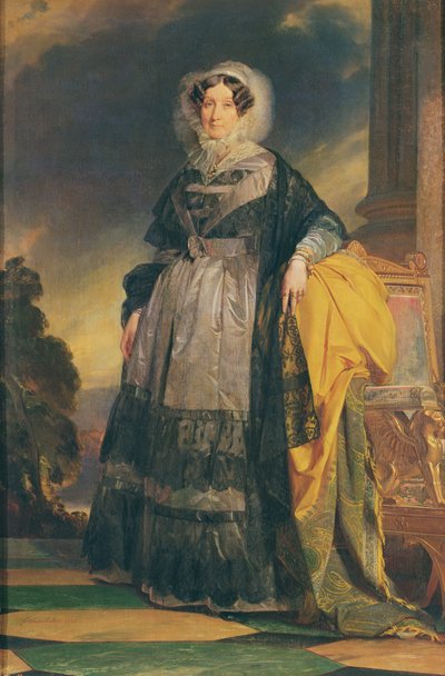 Orléans-i Adelaide (1777-1848), Mademoiselle de Chartres, Madame Adelaide néven ismert portréja alkotó: Franz Xaver Winterhalter