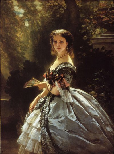 Erzsébet Esperovna Trubetskaya grófnő portréja, szül.: Belosselszkaja-Belozerszkaja 1834-1907, 18 alkotó: Franz Xaver Winterhalter
