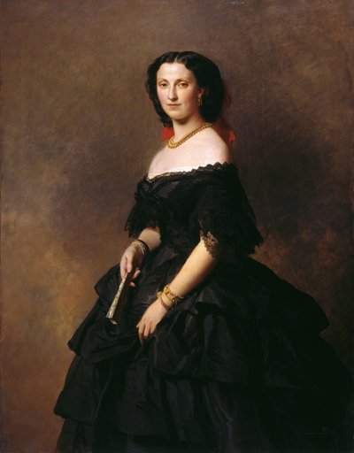 Elizaveta Alekszandrovna Barjatyinszkaja hercegnő portréja, született Cserniseva hercegnő 1826-1902. alkotó: Franz Xaver Winterhalter