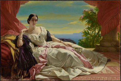 Leonilla, Sayn-Wittgenstein-Sayn hercegnő portréja alkotó: Franz Xaver Winterhalter