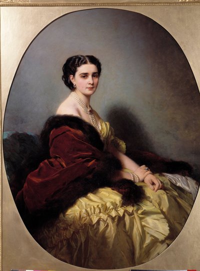 Madame Narichkin (vagy Narichkin vagy Narichkina) portréja Winterhalter festménye és borítója (1806-1873) alkotó: Franz Xaver Winterhalter
