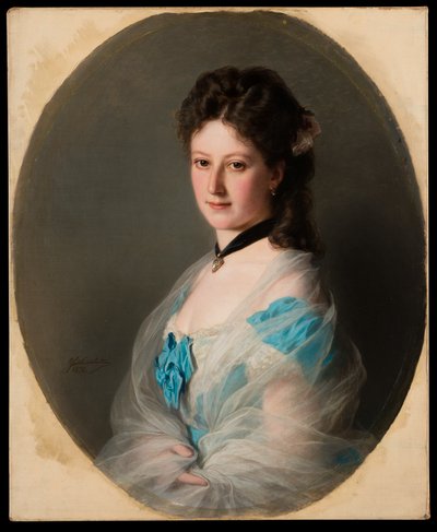 Olga von Grunelius portréja alkotó: Franz Xaver Winterhalter